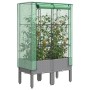 Arriate con cubierta invernadero aspecto ratán 80x40x140 cm de , Maceteros y jardineras - Ref: Foro24-4015861, Precio: 70,54 ...