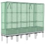 Arriate con cubierta invernadero aspecto ratán 160x40x140 cm de , Maceteros y jardineras - Ref: Foro24-4015849, Precio: 110,6...