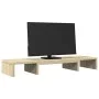 Soporte elevador pantalla ajustable roble Sonoma 80x24x10,5 cm de , Bases y elevadores para ordenadores - Ref: Foro24-854636,...