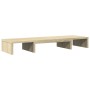 Soporte elevador pantalla ajustable roble Sonoma 80x24x10,5 cm de , Bases y elevadores para ordenadores - Ref: Foro24-854636,...