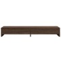 Soporte de monitor con cajones madera marrón roble 100x27x15 cm de , Bases y elevadores para ordenadores - Ref: Foro24-854676...