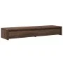 Soporte de monitor con cajones madera marrón roble 100x27x15 cm de , Bases y elevadores para ordenadores - Ref: Foro24-854676...