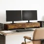 Soporte monitor y cajones madera roble ahumado 100x27x15 cm de , Bases y elevadores para ordenadores - Ref: Foro24-854674, Pr...