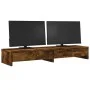 Soporte monitor y cajones madera roble ahumado 100x27x15 cm de , Bases y elevadores para ordenadores - Ref: Foro24-854674, Pr...