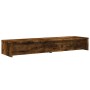 Soporte monitor y cajones madera roble ahumado 100x27x15 cm de , Bases y elevadores para ordenadores - Ref: Foro24-854674, Pr...