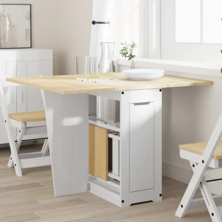 Mesa de comedor plegable mariposa Corona madera pino blanco by , Kitchen and dining tables - Ref: Foro24-4013435, Price: 194,...
