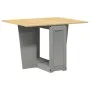 Mesa de comedor plegable mariposa Corona madera maciza gris de , Mesas de cocina y de comedor - Ref: Foro24-4013437, Precio: ...