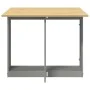 Mesa de comedor plegable mariposa Corona madera maciza gris de , Mesas de cocina y de comedor - Ref: Foro24-4013437, Precio: ...