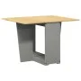 Mesa de comedor plegable mariposa Corona madera maciza gris de , Mesas de cocina y de comedor - Ref: Foro24-4013437, Precio: ...