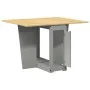 Mesa de comedor plegable mariposa Corona madera maciza gris de , Mesas de cocina y de comedor - Ref: Foro24-4013437, Precio: ...