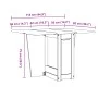 Mesa de comedor plegable mariposa Corona madera maciza gris de , Mesas de cocina y de comedor - Ref: Foro24-4013437, Precio: ...