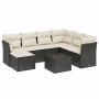 Set de sofás de jardín 8 piezas y cojines ratán sintético negro de , Conjuntos de jardín - Ref: Foro24-3263222, Precio: 429,2...