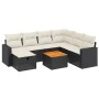 Set de sofás de jardín 8 piezas y cojines ratán sintético negro de , Conjuntos de jardín - Ref: Foro24-3264850, Precio: 432,5...