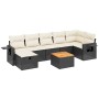 Set de sofás de jardín 8 piezas y cojines ratán sintético negro de , Conjuntos de jardín - Ref: Foro24-3264955, Precio: 437,3...