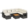 Set de sofás de jardín 8 piezas y cojines ratán sintético negro de , Conjuntos de jardín - Ref: Foro24-3264962, Precio: 437,3...