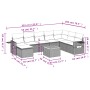 Set de sofás de jardín 8 piezas y cojines ratán sintético negro de , Sofás modulares de exterior - Ref: Foro24-3224698, Preci...