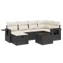 Set de comedor de jardín 7 pzas y cojines ratán sintético negro de , Conjuntos de jardín - Ref: Foro24-3263802, Precio: 411,0...