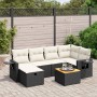 Set de comedor de jardín 7 pzas y cojines ratán sintético negro de , Conjuntos de jardín - Ref: Foro24-3264948, Precio: 404,7...