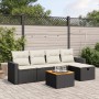 Set de sofás de jardín 6 piezas y cojines ratán sintético negro de , Conjuntos de jardín - Ref: Foro24-3264829, Precio: 327,8...