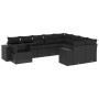 Set de sofás de jardín 10 pzas cojines ratán sintético negro de , Conjuntos de jardín - Ref: Foro24-3269395, Precio: 698,84 €...