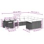 Set de sofás de jardín 10 pzas cojines ratán sintético negro de , Conjuntos de jardín - Ref: Foro24-3269395, Precio: 698,84 €...