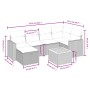 Set de comedor de jardín 7 pzas y cojines ratán sintético negro de , Conjuntos de jardín - Ref: Foro24-3264836, Precio: 399,8...