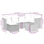 Set de comedor de jardín 7 pzas y cojines ratán sintético negro de , Conjuntos de jardín - Ref: Foro24-3264724, Precio: 387,7...