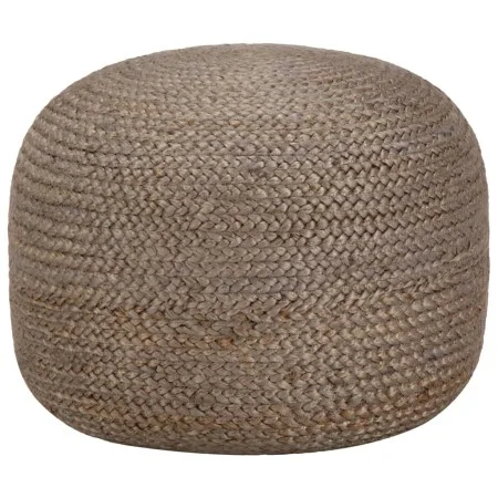 Puf hecho a mano gris claro 45x30 cm yute by , Ottomans - Ref: Foro24-248081, Price: 70,17 €, Discount: %