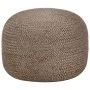 Puf hecho a mano gris claro 45x30 cm yute by , Ottomans - Ref: Foro24-248081, Price: 70,17 €, Discount: %