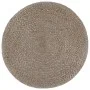 Puf hecho a mano gris claro 45x30 cm yute by , Ottomans - Ref: Foro24-248081, Price: 70,17 €, Discount: %