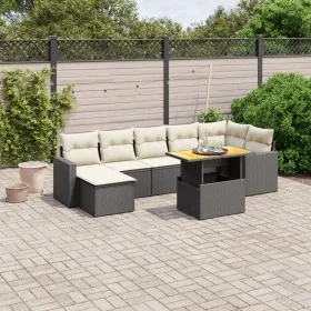 Set de sofás de jardín 8 piezas y cojines ratán sintético negro de , Conjuntos de jardín - Ref: Foro24-3264731, Precio: 456,4...