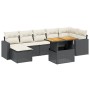 Set de sofás de jardín 8 piezas y cojines ratán sintético negro de , Conjuntos de jardín - Ref: Foro24-3264731, Precio: 425,7...