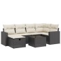 Set de comedor de jardín 7 pzas y cojines ratán sintético negro de , Conjuntos de jardín - Ref: Foro24-3263492, Precio: 406,1...