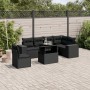 Set de sofás de jardín 7 pzas con cojines ratán sintético negro de , Conjuntos de jardín - Ref: Foro24-3269195, Precio: 532,8...