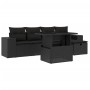 Set de sofás de jardín 6 piezas y cojines ratán sintético negro de , Conjuntos de jardín - Ref: Foro24-3275285, Precio: 444,8...