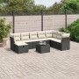 Set de sofás de jardín 8 piezas y cojines ratán sintético negro de , Conjuntos de jardín - Ref: Foro24-3263282, Precio: 483,9...