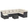 Set de sofás de jardín 8 piezas y cojines ratán sintético negro de , Conjuntos de jardín - Ref: Foro24-3263282, Precio: 483,9...