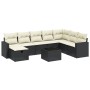 Set de sofás de jardín 8 piezas y cojines ratán sintético negro de , Conjuntos de jardín - Ref: Foro24-3263592, Precio: 493,8...