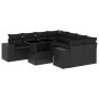 Set de sofás de jardín 8 piezas y cojines ratán sintético negro de , Conjuntos de jardín - Ref: Foro24-3269055, Precio: 649,6...