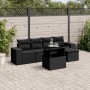 Set de sofás de jardín 6 piezas y cojines ratán sintético negro de , Conjuntos de jardín - Ref: Foro24-3269125, Precio: 432,2...