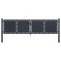 Puerta de jardín de acero gris antracita 300x100 cm de , Puertas de jardín - Ref: Foro24-144524, Precio: 411,41 €, Descuento: %