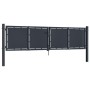 Puerta de jardín de acero gris antracita 300x100 cm de , Puertas de jardín - Ref: Foro24-144524, Precio: 411,41 €, Descuento: %