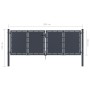 Puerta de jardín de acero gris antracita 300x100 cm de , Puertas de jardín - Ref: Foro24-144524, Precio: 411,41 €, Descuento: %