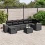 Set de sofás de jardín 8 piezas y cojines ratán sintético negro de , Conjuntos de jardín - Ref: Foro24-3264461, Precio: 534,2...
