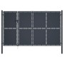 Puerta de jardín de acero gris antracita 350x150 cm de , Puertas de jardín - Ref: Foro24-144538, Precio: 770,94 €, Descuento: %