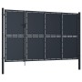 Puerta de jardín de acero gris antracita 350x150 cm de , Puertas de jardín - Ref: Foro24-144538, Precio: 770,94 €, Descuento: %