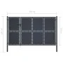 Anthrazitgraue Gartentür aus Stahl 350x150 cm von , Gartentore - Ref: Foro24-144538, Preis: 736,41 €, Rabatt: %