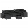 Set de sofás de jardín 8 piezas y cojines ratán sintético negro de , Conjuntos de jardín - Ref: Foro24-3264441, Precio: 534,2...