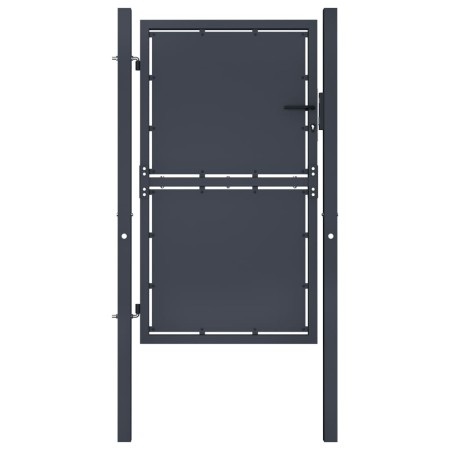 Puerta de jardín de acero gris antracita 100x175 cm de , Puertas de jardín - Ref: Foro24-144521, Precio: 324,30 €, Descuento: %