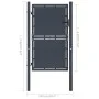 Anthracite grey steel garden gate 100x175 cm by , garden gates - Ref: Foro24-144521, Price: 308,82 €, Discount: %